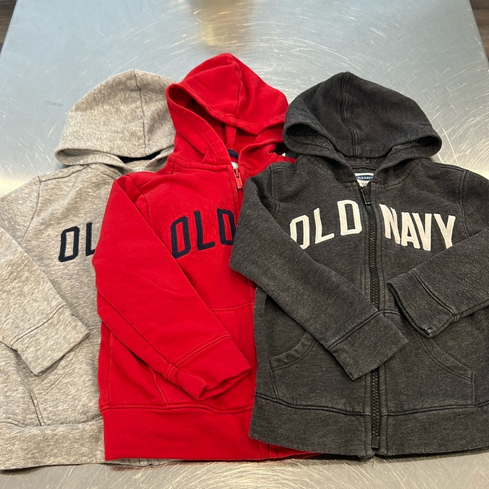 Old Navy toddler hooded sweatshirts - set of 3